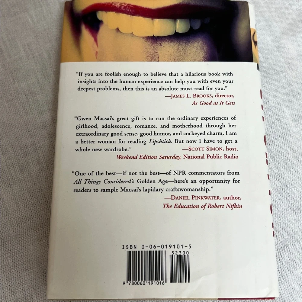 🌞 Lipshtick hard cover book written by Gwen Macsai funny 264 page